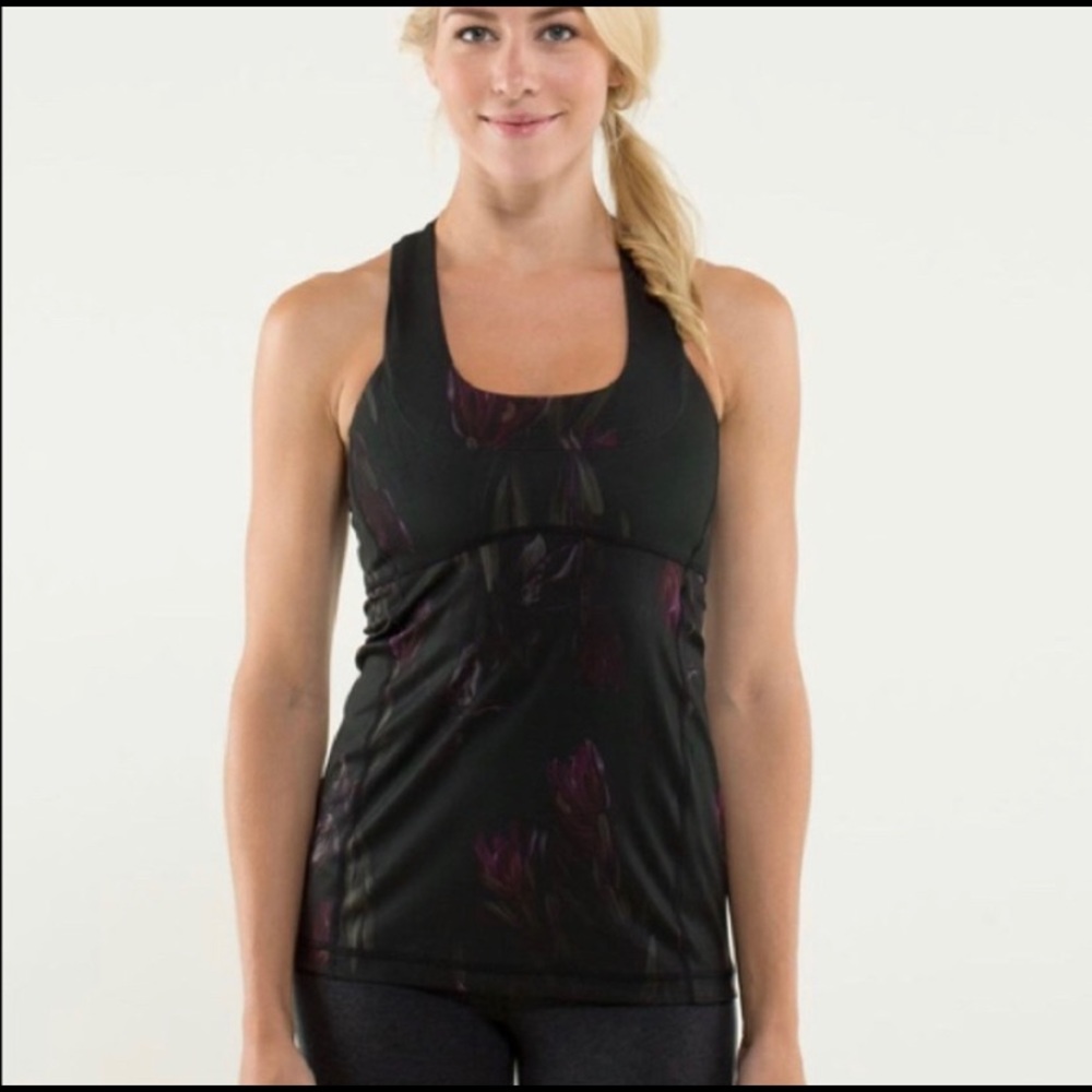 Lululemon Scoop Neck Tank Midnight Iris Multi
